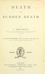 Cover of: Death and sudden death