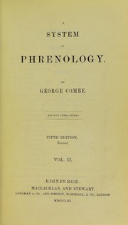 Cover of: A system of phrenology