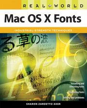 Cover of: Real World Mac OS X Fonts (Real World)