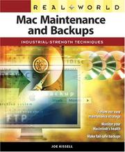 Cover of: Real World Mac Maintenance and Backups (Real World)