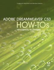 Adobe Dreamweaver CS3 how-tos : 100 essential techniques