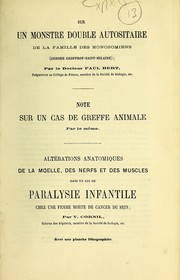 Cover of: Sur un monstre double autositaire de la famille des monosomiens (Isidore Geoffroy-Saint-Hilaire)