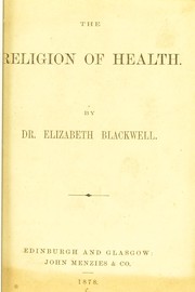 Cover of: The religion of health