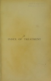 Cover of: An Index of treatment
