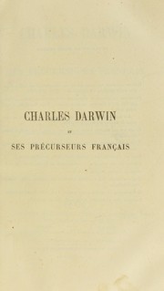 Darwin et ses précurseurs français by Armand de Quatrefages de Bréau