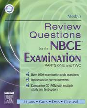 Review questions for the NBCE examination : parts I and II