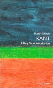 Cover of: Kant: a very short introduction