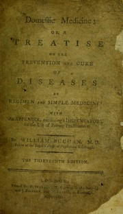 Cover of: Domestic medicine by William Buchan
