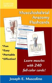 Cover of: Musculoskeletal Anatomy Flashcards by Joseph E. Muscolino