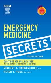 Cover of: Emergency Medicine Secrets: With STUDENT CONSULT Online Access (Secrets (C.V. Mosby))