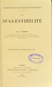 Cover of: La suggestibilité