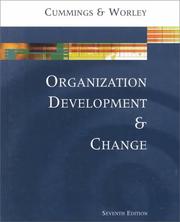 Cover of: Organization Development and Change