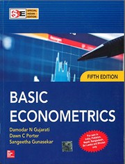 Cover of: Basic Econometrics by Damodar Gujarati, Dawn Porter, Sangeetha Gunasekar