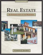 Cover of: Real estate: an introduction to the profession