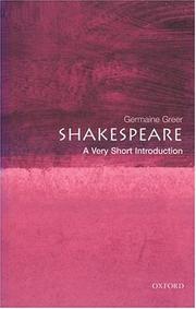 Cover of: Shakespeare: a very short introduction