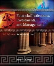 Cover of: Financial Institutions, Investments, and Management | Herbert B. Mayo
