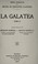 Cover of: La galatea