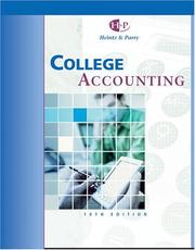 Cover of: College Accounting, Chapters 1-10 by James A. Heintz, Robert W. Parry