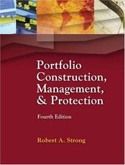 Cover of: Portfolio Construction, Management and Protection with Thomson ONE