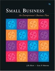 Cover of: Small Business: An Entrepreneur's Business Plan