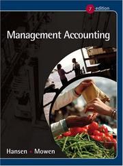 Cover of: Management Accounting (with InfoTrac)