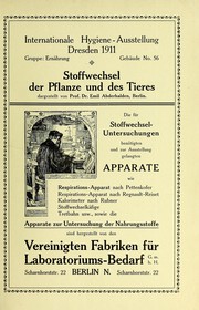 Cover of: Stoffwechsel der Pflanze und des Tieres