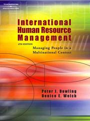 Cover of: International human resource management by Peter Dowling