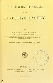 Cover of: The treatment of diseases of the digestive system