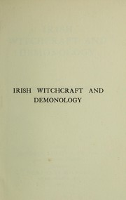Cover of: Irish witchcraft and demonology