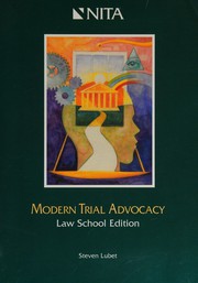 Cover of: Modern trial advocacy by Steven Lubet