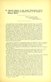 Cover of: Dr. Blaxall's report to the local government board upon an epidemic of enteric fever in the village of Selborne, Hants