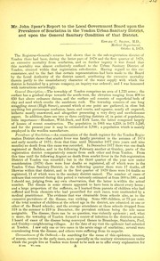 Cover of: Mr John Spear's report to the local government board upon the prevalence of scarlatina in the Yeadon urban sanitary district, and upon the general sanitary condition of that district