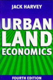 Cover of: Urban land economics