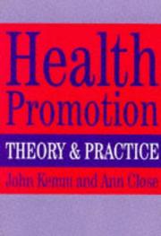 Health promotion by J. R. Kemm, J.R. Kemm, Ann Close
