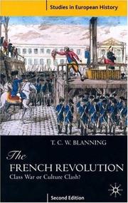 Cover of: The French Revolution: class war or culture clash?