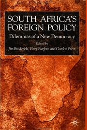 South Africa's foreign policy : dilemmas of a new democracy