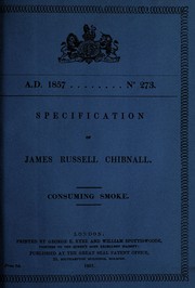 Specification of James Russell Chibnall by James Russell Chibnall