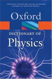 Cover of: A Dictionary of Physics