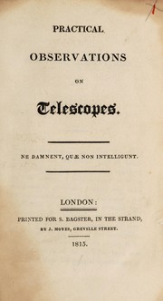 Cover of: Practical observations on telescopes