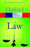 Cover of: A Dictionary of Law (Oxford Paperback Reference)