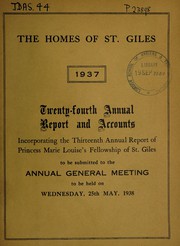 Cover of: Twenty-fourth annual report and accounts: 1937