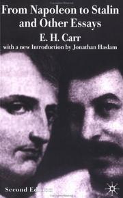 From Napoleon to Stalin and other essays by E. H. Carr
