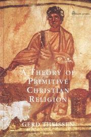 Cover of: A Theory of Primitive Christian Religion