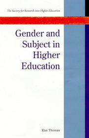 Gender and subject in higher education