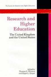 Research and higher education : the United Kingdom and the United States