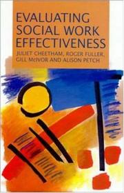Cover of: Evaluating social work effectiveness