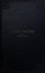 Cover of: The book of prayers for family worship