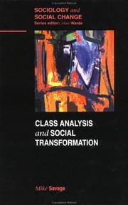 Class analysis and social transformation