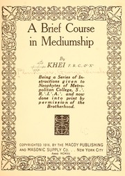 Cover of: A brief course in mediumship