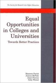 Equal opportunities in colleges and universities : towards better practices